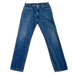 Vintage Y2K 2002 Levi’s 505 Regular Fit Straight Leg USA Med Blue Jeans 36 X 34